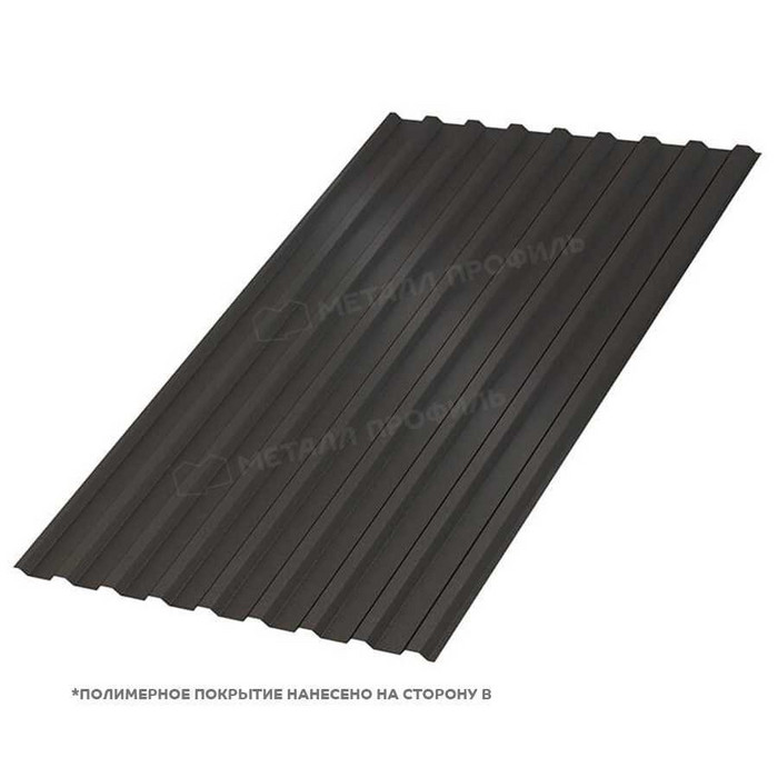 Профлист Металл Профиль МП-20 0,5 VikingMP® E RR 32 Темно-коричневый | B