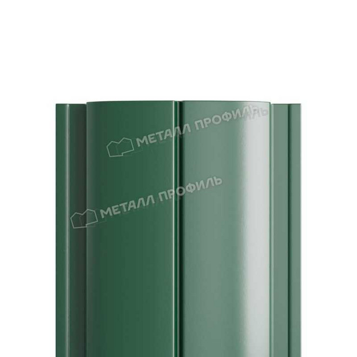 Штакетник Металл Профиль ELLIPSE-T 0,45 Полиэстер RAL6005 Зеленый мох