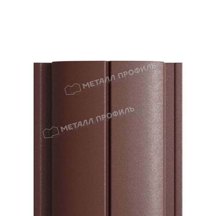Штакетник Металл Профиль ELLIPSE-T 0,45 VikingMP® RAL8017 Коричневый шоколад