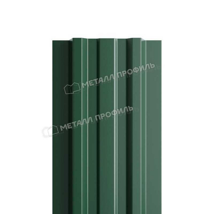 Штакетник Металл Профиль LАNE-T 0,5 NormanMP RAL6005 Зеленый мох
