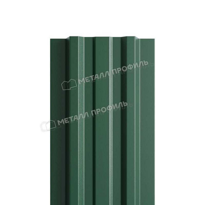 Штакетник Металл Профиль LАNE-T 0,5 PURMAN® RAL6005 Зеленый мох