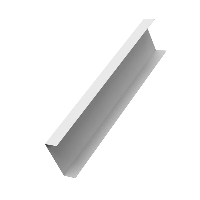 Декоративная накладка на столб универсальная 60х60 для забора жалюзи 0,45 Drap TX RAL 9003 сигнальный белый (1,8м)