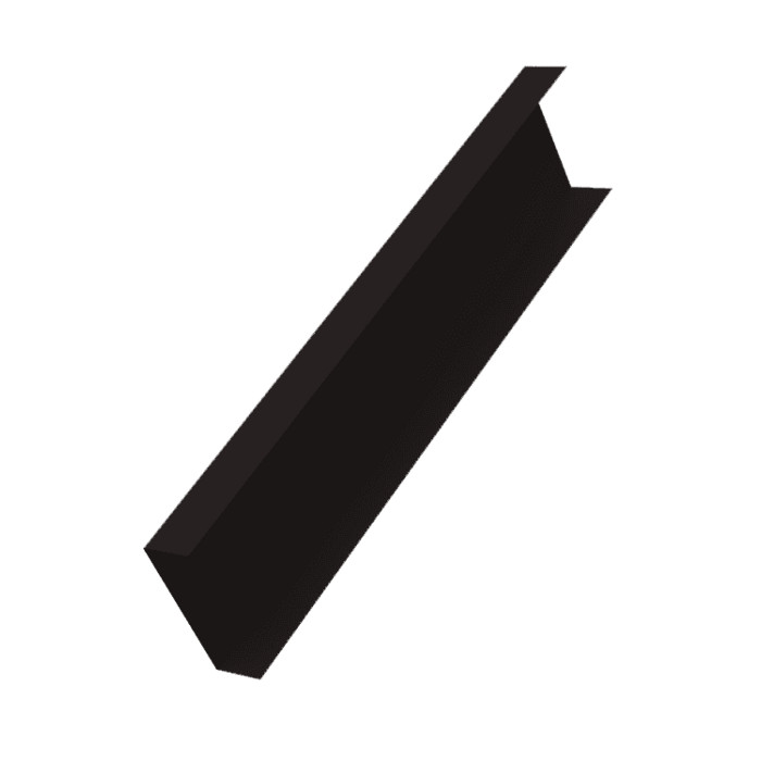 Декоративная накладка на столб универсальная 60х60 для забора жалюзи 0,5 Velur X RR 32 темно-коричневый (2м)