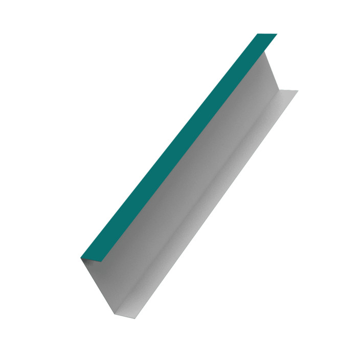 Декоративная накладка на столб универсальная 62х55 для забора жалюзи 0,45 PE RAL 5021 водная синь (1,8м)