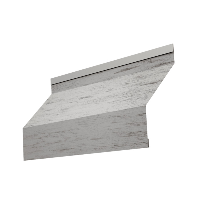 Ламель забора жалюзи Milan 0,45 Print Elite Snow Wood TwinColor