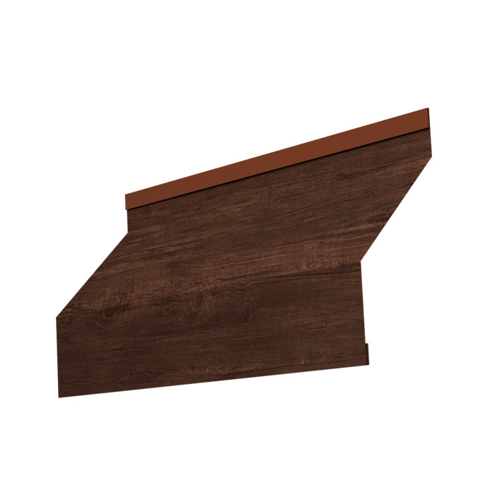 Ламель забора жалюзи Milan new 0,45 Print Premium Cherry Wood Dark FTC