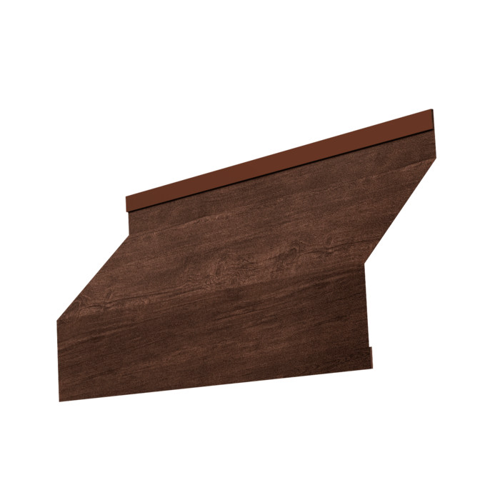 Ламель забора жалюзи Milan new 0,45 Print Premium с пленкой Cherry Wood Dark FTC