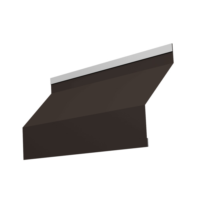 Ламель забора жалюзи Milan new 0,45 Drap TX с пленкой RR 32 темно-коричневый