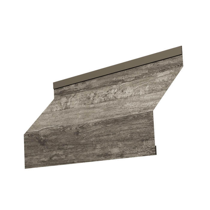 Ламель забора жалюзи Milan 0,45 Print Elite Nordic Wood TwinColor