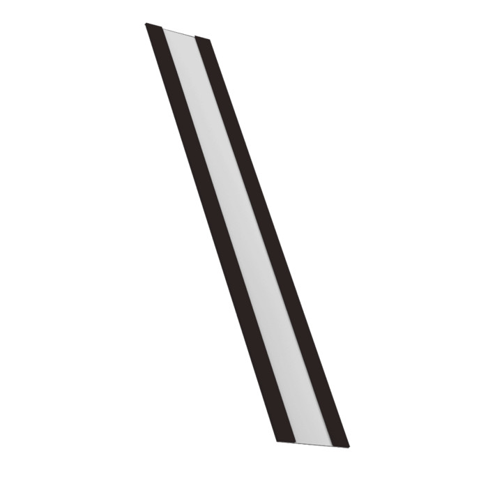 Крепежная планка жалюзи Milan, Milan Slim, Tokyo 0,45 Drap ST RAL 9005 черный (1,8м)