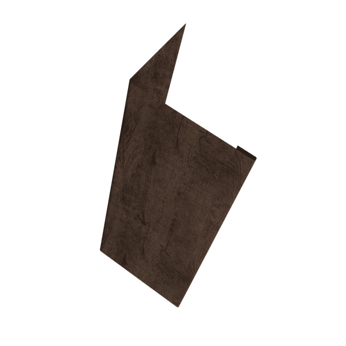 Нащельник (для калиток и ворот) 25х35 жалюзи Milan, Tokyo, Palermo 0,45 Print-double Elite Antique Wood (L1,68)