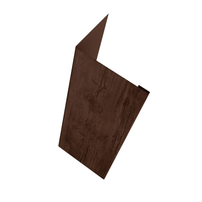 Нащельник (для калиток и ворот) 25х35 жалюзи Milan, Tokyo, Palermo 0,45 Print Premium Cherry Wood Fresh TwinColor (L2,0)