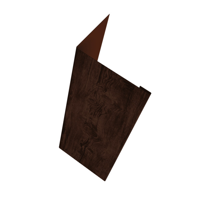 Нащельник (для калиток и ворот) 25х35 жалюзи Milan, Tokyo, Palermo 0,45 Print Elite Cherry Wood TwinColor (L2,0)