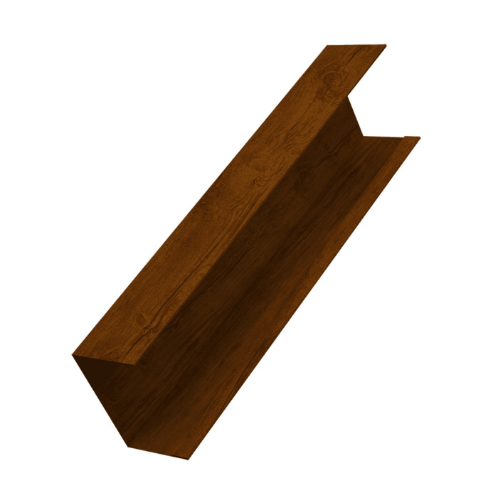 Крышка жалюзи Milan, Tokyo (для калиток, ворот) 0,45 Print-double Premium Golden Wood Intense F (2,5м)