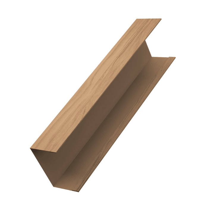 Крышка жалюзи Milan, Tokyo (для калиток, ворот) 0,45 Print Elite Honey Wood TwinColor (2,5м)