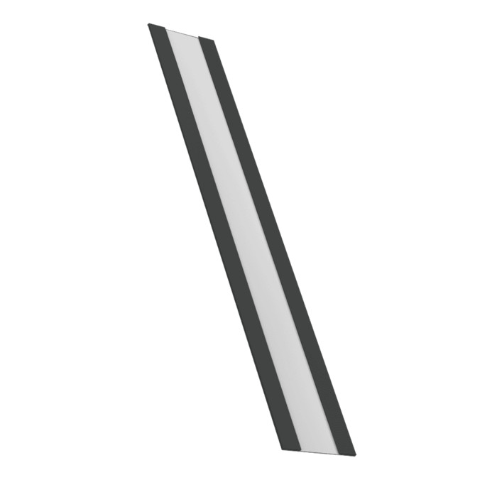 Крепежная планка жалюзи Milan, Milan Slim, Tokyo 0,5 Satin Matt TX RAL 7016 антрацитово-серый (1,8м)