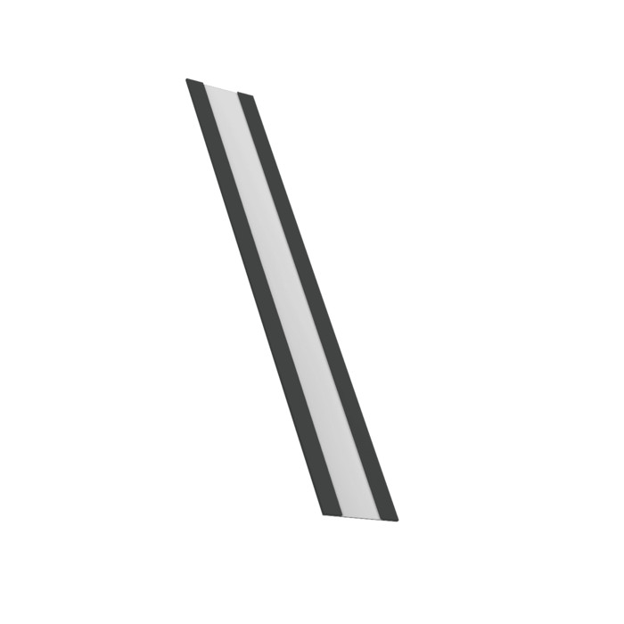 Крепежная планка жалюзи Milan, Milan Slim, Tokyo 0,5 Drap RAL 7016 антрацитово-серый (2м)