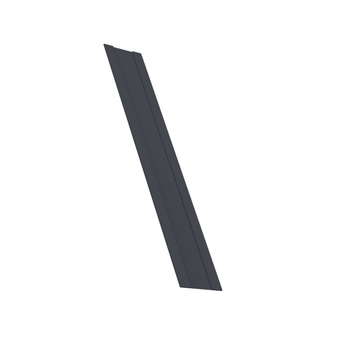 Крепежная планка жалюзи Milan, Milan Slim, Tokyo 0,45 Drap-double TX RAL 7024 мокрый асфальт (2м)