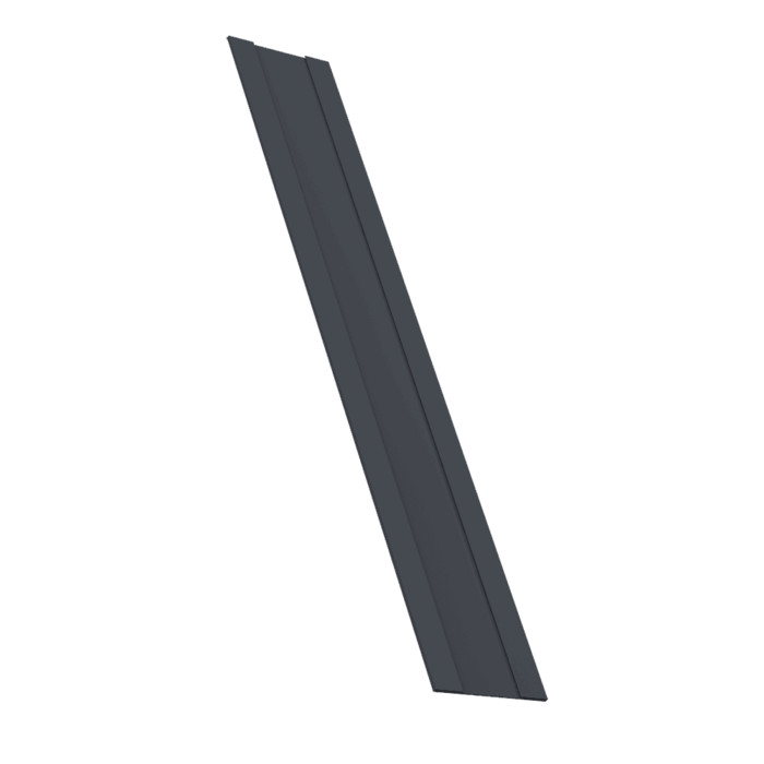 Крепежная планка жалюзи Milan, Milan Slim, Tokyo 0,5 Velur X RAL 7024 мокрый асфальт (1,8м)