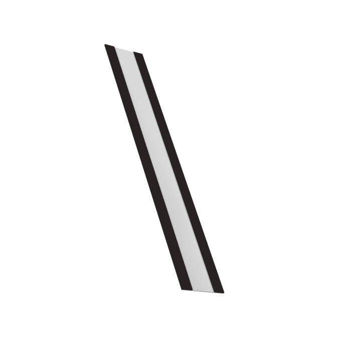 Крепежная планка жалюзи Milan, Milan Slim, Tokyo 0,5 Drap RAL 9005 черный (3м)