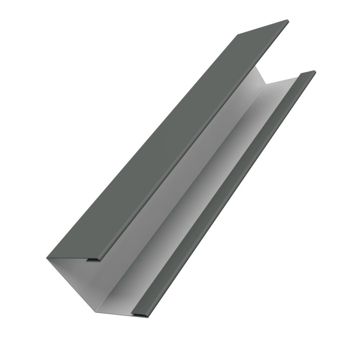 Крышка жалюзи Milan Slim 0,45 PE RAL 7005 мышино-серый (3м)