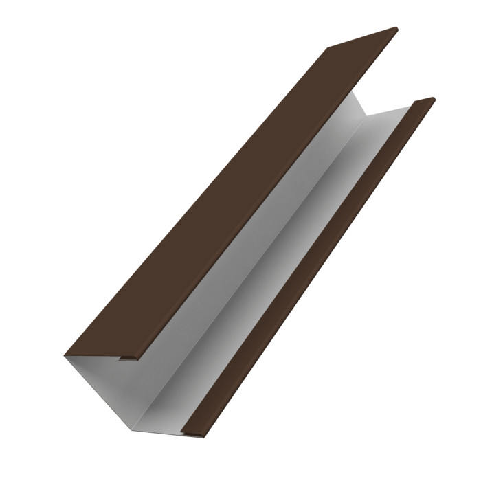 Крышка жалюзи Milan Slim 0,5 PurLite Matt RAL 8017 шоколад (3м)
