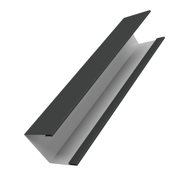 Крышка жалюзи Milan Slim 0,5 GreenCoat Pural BT, matt  RR2H3 (RAL 7016 антрацитово-серый) (3м)