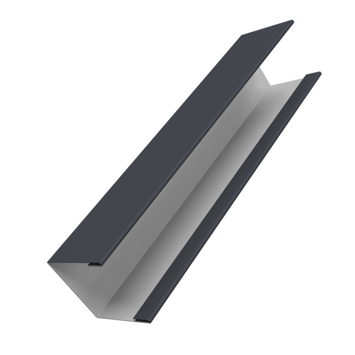 Крышка жалюзи Milan Slim 0,45 Drap TX RAL 7024 мокрый асфальт (2м)