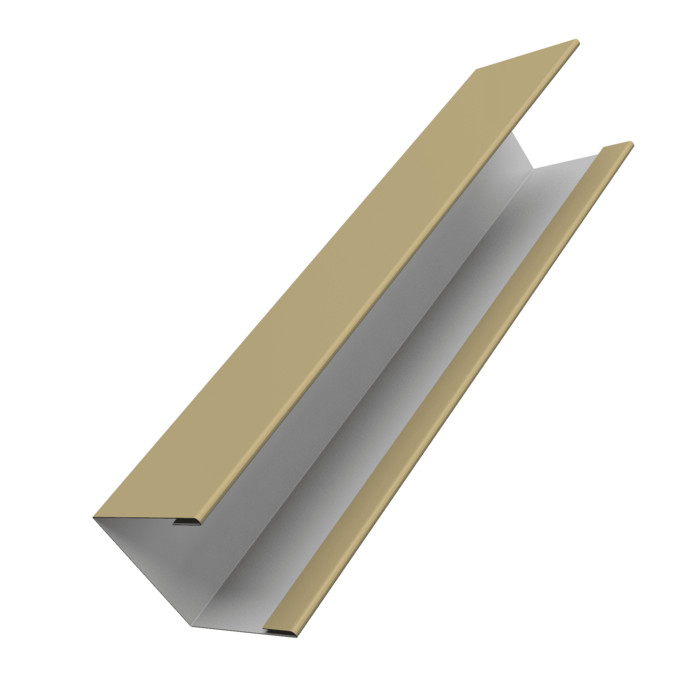 Крышка жалюзи Milan Slim 0,45 PE RAL 1014 слоновая кость (2,5м)