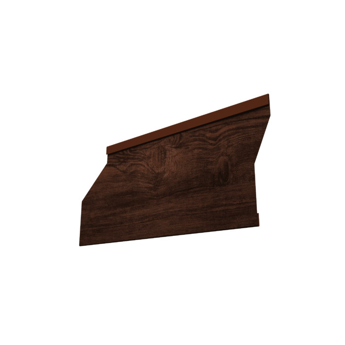 Ламель забора жалюзи Milan Slim 0,45 Print Elite с пленкой Cherry Wood TwinColor