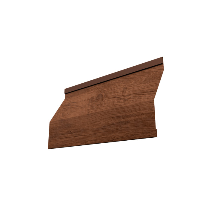 Ламель забора жалюзи Milan Slim 0,45 Print Premium Golden Wood Fresh TwinColor