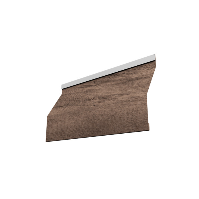 Ламель забора жалюзи Milan Slim 0,45 Print Premium Almond Wood Fresh