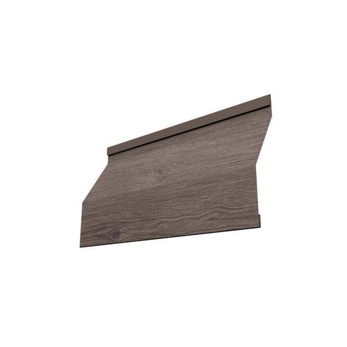 Ламель забора жалюзи Milan Slim 0,45 Print Elite с пленкой White Wood TwinColor