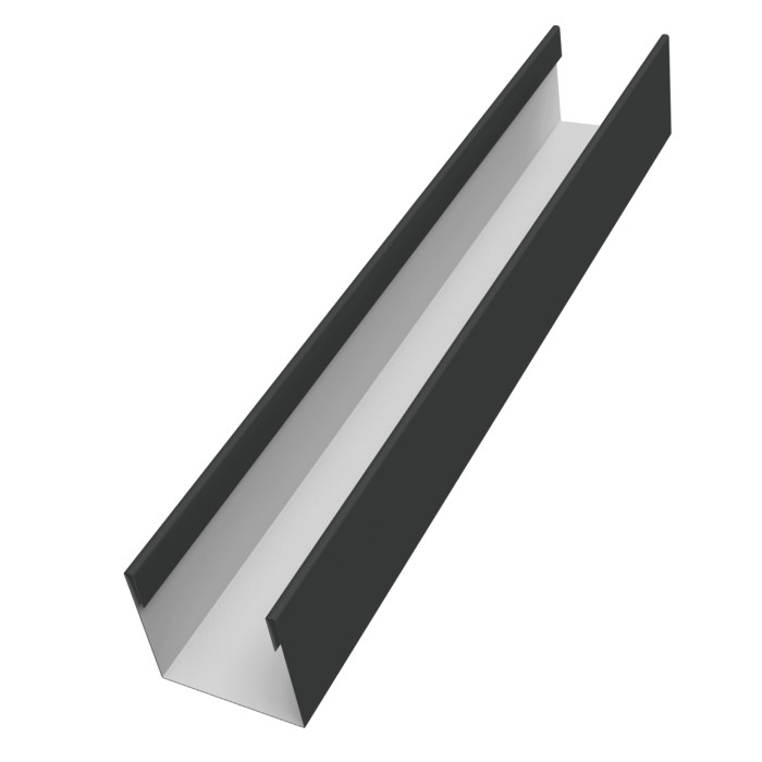 Стойка жалюзи Milan Slim 0,5 Satin Matt RAL 7016 антрацитово-серый (1,8м)