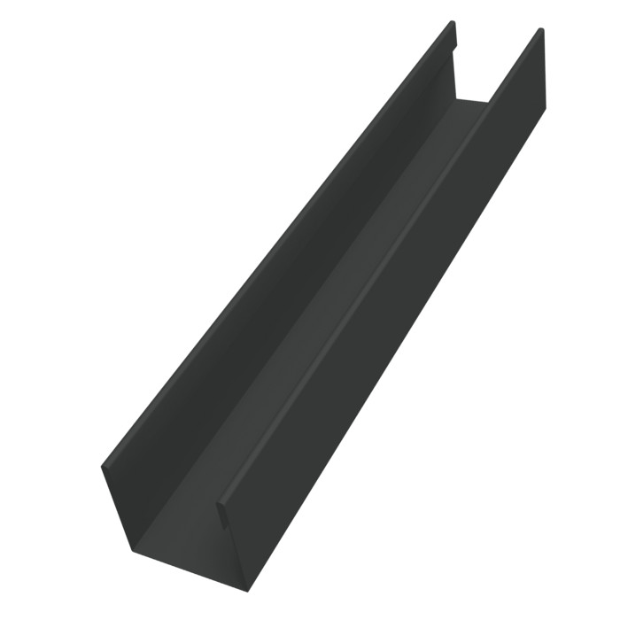 Стойка жалюзи Milan Slim 0,45 PE-Double RAL 7016 антрацитово-серый (1,8м)