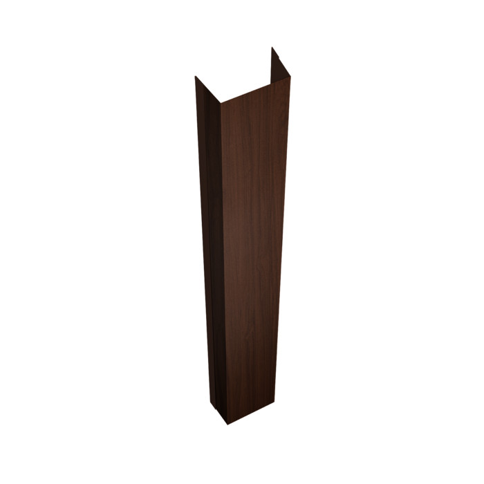 Крепежная планка нижняя Texas 0,45 Print Elite Choco Wood TwinColor (1,8м)