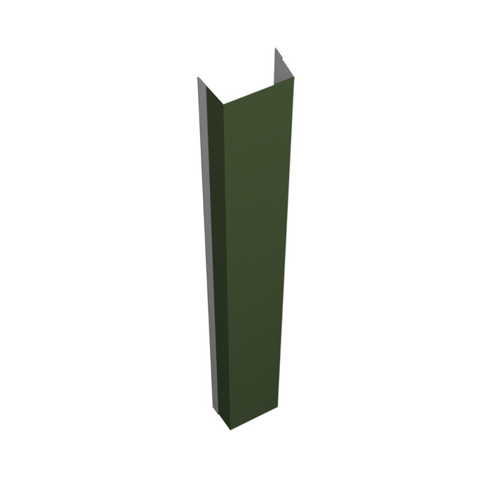 Крепежная планка нижняя Texas 0,5 Satin Matt TX RAL 6020 хромовая зелень (3м)