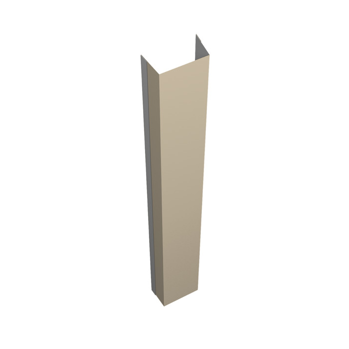 Крепежная планка нижняя Texas 0,5 Satin RAL 1015 светлая слоновая кость (2м)