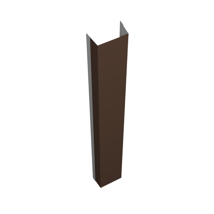 Крепежная планка нижняя Texas 0,5 Satin RAL 8017 шоколад (2м)