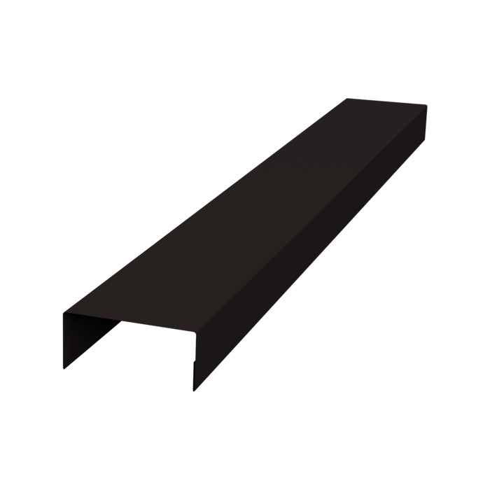 Крышка 30х20 жалюзи Texas 0,45 Drap-double TX RAL 9005 черный (3м)