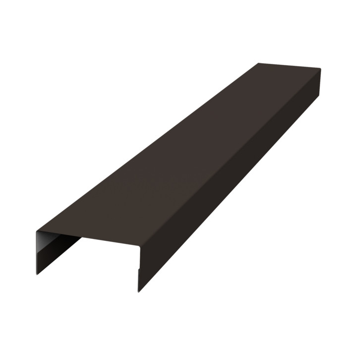 Крышка 45х20 жалюзи Texas 0,45 Drap TR RR 32 темно-коричневый (3м)