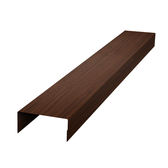 Крышка 45х20 жалюзи Texas 0,45 Print Elite Choco Wood TwinColor (2,5м)