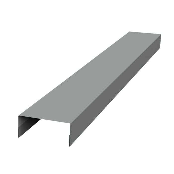 Крышка 45х20 жалюзи Texas 0,5 Satin RAL 9006 бело-алюминиевый (3м)