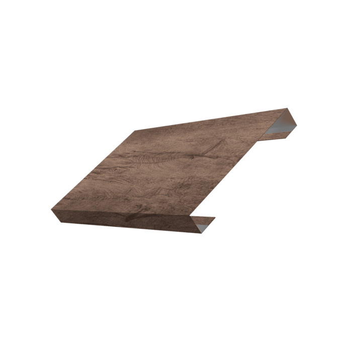 Ламель лицевая 150 забора жалюзи Texas 0,45 Print Premium с пленкой Almond Wood Fresh
