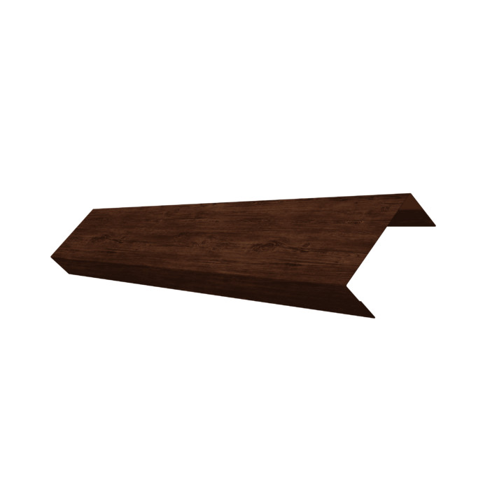 Ламель лицевая 50 забора жалюзи Texas 0,45 Print Elite с пленкой Cherry Wood TwinColor