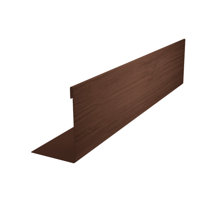 Нащельник 125 Texas 25х35 0,45 Print Elite Choco Wood TwinColor (L1,8)