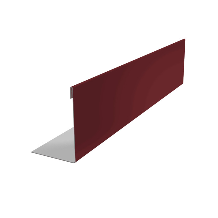 Нащельник 125 Texas 25х35 0,5 PE RAL 3005 красное вино (L1,8)