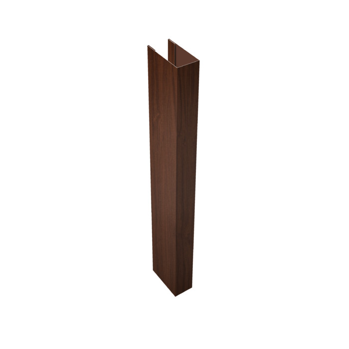 Стойка Texas для калиток и ворот 0,45 Print Elite Choco Wood TwinColor (3м)