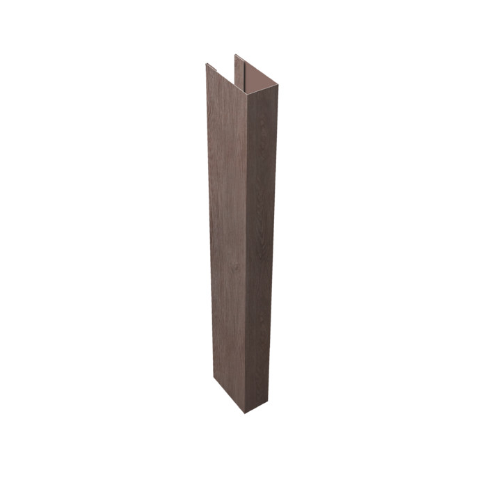 Стойка Texas для калиток и ворот 0,45 Print Elite White Wood TwinColor (2,5м)