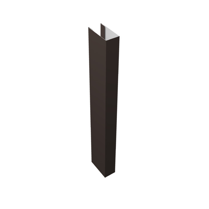 Стойка Texas для калиток и ворот 0,5 Drap RR 32 темно-коричневый (1,8м)